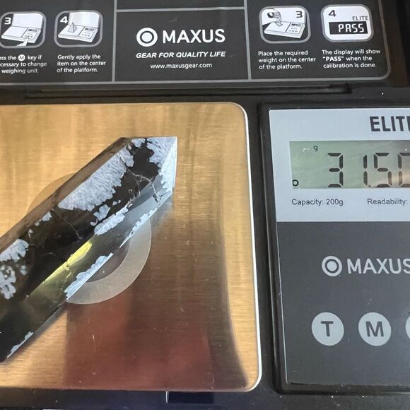 Snowflake Obsidian Crystal Tower (#15) - Picture 11 of 11